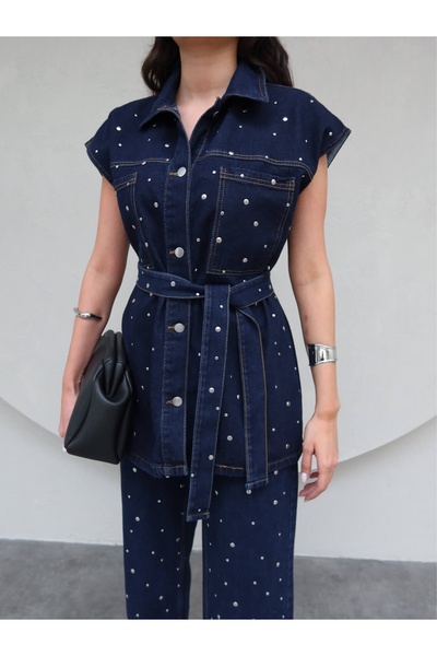 ESRAHELVACI Belted Drop Jacket Vest Trousers Suit