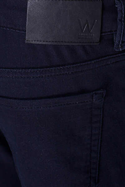 W Collection Dark Blue Pipe Leg Sports Pants