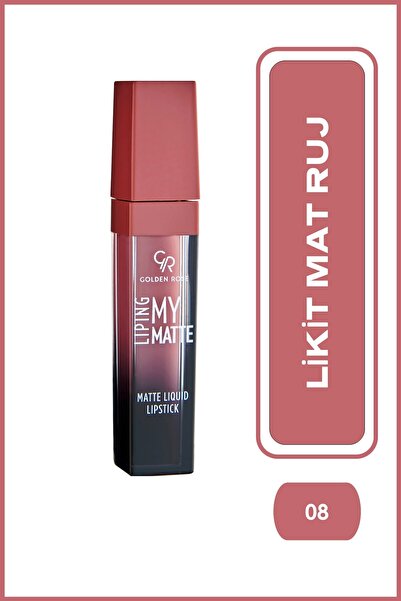 Golden Rose Liping My Matte 08 Likit Mat Ruj 5,5 ml