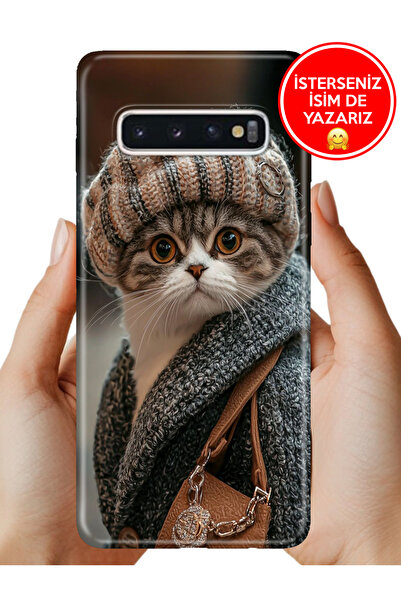 Cekuonline Samsung Galaxy S10 Plus Kılıf Desenli Baskılı Kamera Korumalı Sili...