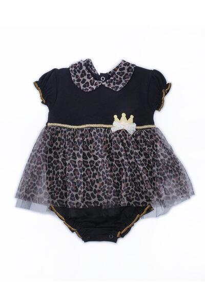 Bebelop طفلة طفلة ليوبارد منقوشة البولكا نقطة تول فستان الجسم المفاجئة