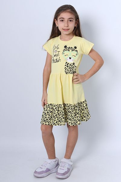 HÇM Girl Child Clothes Fluffy Kitten Printed C13