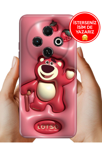 TECNO Spark 30c Uyumlu Kılıf Desenli Baskılı Kamera Korumalı Silikon Lotso