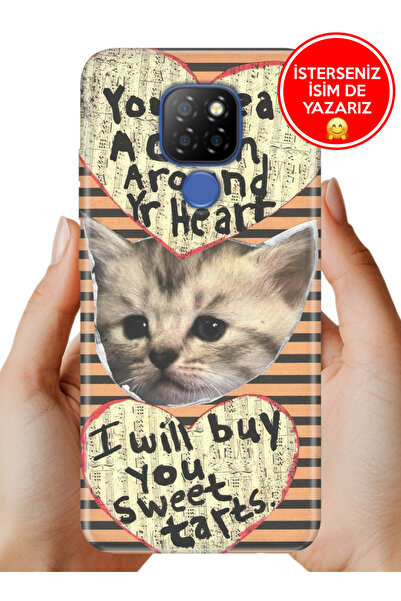 General Mobile GM 20 (G301) Kılıf TPU Resimli Silikon Kedi Slogan