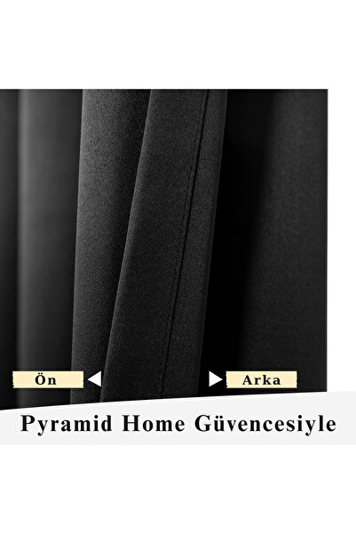 Pyramid Home Rustic Eyelet Satin Blackout Blackout Sunshade