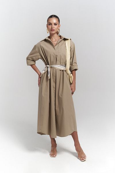 Mai Belsay Trenchcoat Stone Kleid