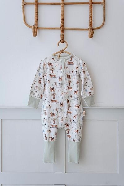 Lollie Baby&Kids Baby Sleeping Bag 1.0 Tog, Modal & Cotton - Dogs