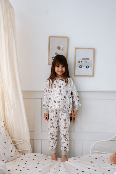 Lollie Baby&Kids Children's Pajamas 1.0 Tog, Modal & Cotton - Dogs