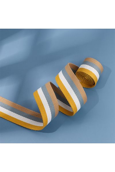 Choice 11 2meter 38mm Colorful Stripe Polyester Webbing Ribbon Ribbon Outdoor Backpack Bag Strap Belt Ribbo