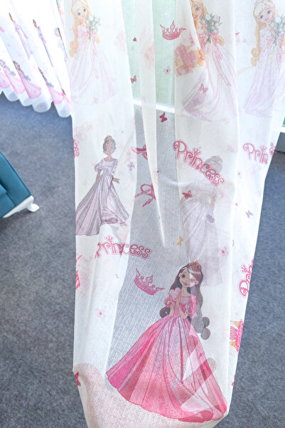 Naza Tül Perde Kız Çocuk Odası Yeni Sezon Seyrek Pileli