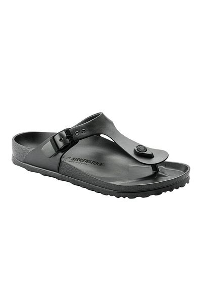 Birkenstock Papuci Gizeh Eva Metallic Antracit