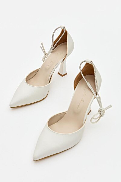 Hayati Arman Women's Stone Detailed Top Tie Evening Dress Shoes Sedef