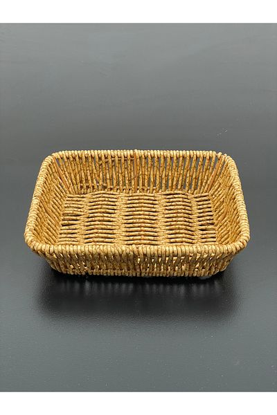 YzHome Mini Size Rectangular Wicker Serving Presentation Basket Organizer Organizer 18*14cm