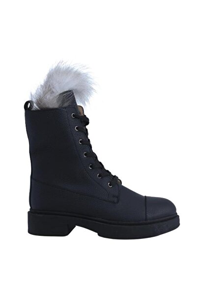 Poletto HAKİKİ DERİ GRI Bot Düz  6319 24