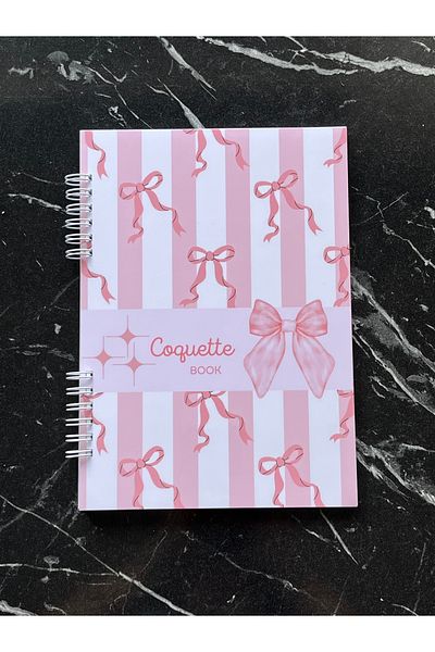 Cuppy Box Pink Ribbon Notepad 50 Sheets and 1 Page with Sticker