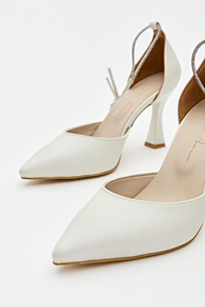 Hayati Arman Women's Stone Detailed Top Tie Evening Dress Shoes Sedef