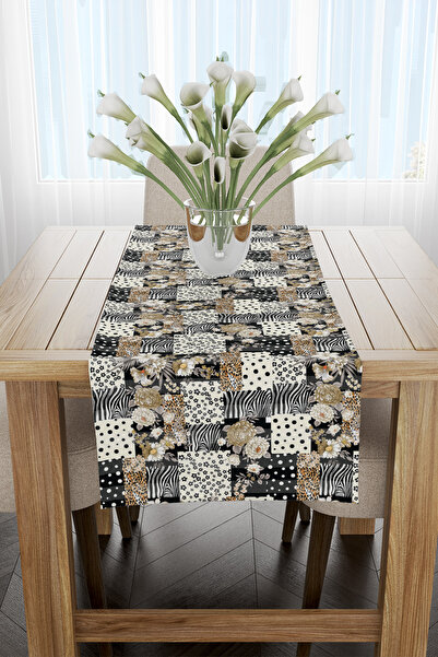 EsnafAli Runner cu model leopard maro 40x140cm