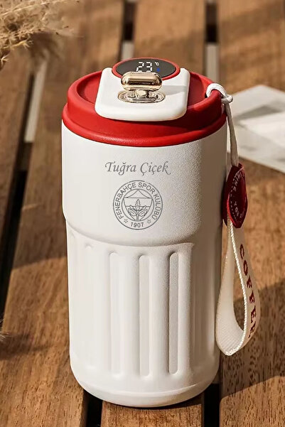 tusah Sevgiliye Özel Sıcaklık Göstergeli Termos 400 Ml İsme Özel