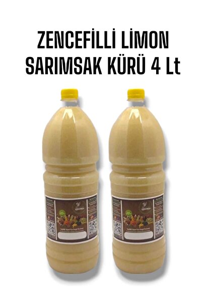 elimden Zencefilli Limon Sarımsak Kürü %100 El Yapımı Doğal 4 Lt