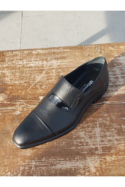 LİCCAS Erkek Mevsimlik Kundura: Sonbahar- Kış Hakiki Deri  Kauççuk Taban Bağcıksız