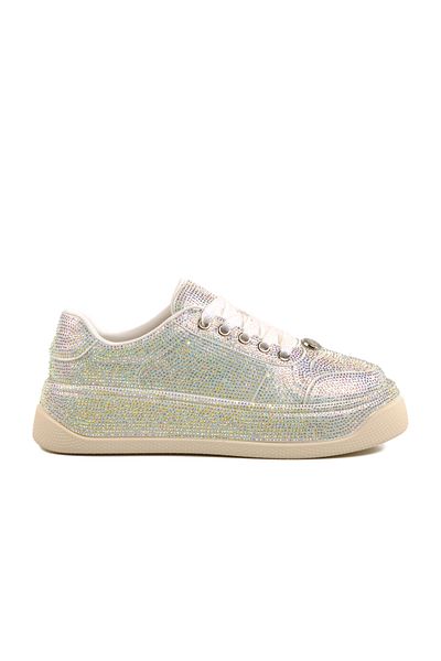 Guja White Stone Embroidered Women's Sneaker 25Y451-10 Z