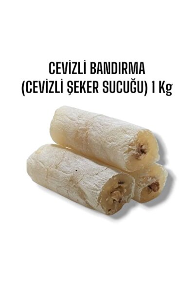 elimden Cevizli Bandırma (cevizli Sucuk Lokum) (cevizli Şeker Sucuğu) (1 Kg)