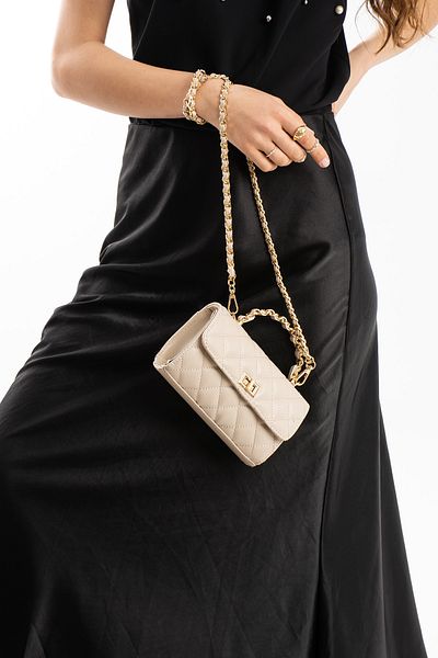 Night Kendall Model Light Mink Women's Hand and Shoulder Bag