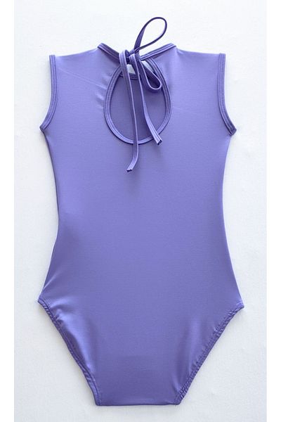 LULLY KİDS Girl's Lilac Drop Neck Swimsuit