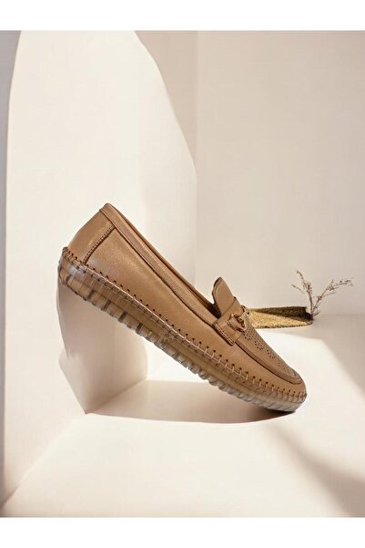 Voyager Women's Inner and Outer Genuine Leather Laceless Poly Sole Orthopedic Daily Shoes