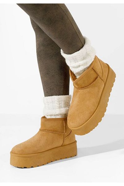 B T Shoes Ghete cu platformă Lissie camel