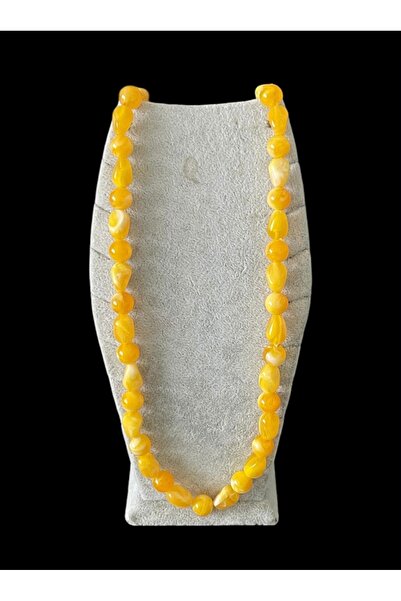 Trikala قلادة أوكرانيا قطرة العنبر للجنسين 60 سم 12.5 × 7.5 ملم