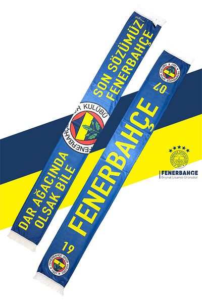 Fenerbahçe Γνήσιο Αυθεντικό Σατέν Φουλάρι με άδεια χρήσης
