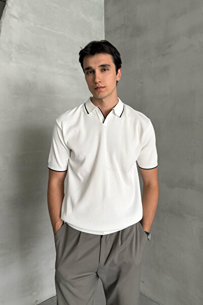 HYMAN Ανδρικό μπλουζάκι με γιακά πόλο Selanik Oversize