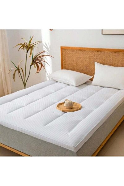 Comfy 180X200X7 HYPOALLERGENIC COTTON MATTRESS TOPPER WITH FIBER FILLING