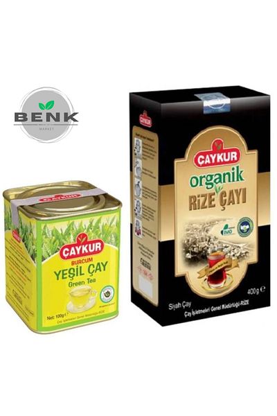 Çaykur Burcum Green Tea 100g. + Organic Rizi Tea 400Gr.