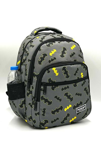 Bevitton Ulş-8964 ghiozdan gri pentru școală primară, 3 bucăți, model de caractere, băiat