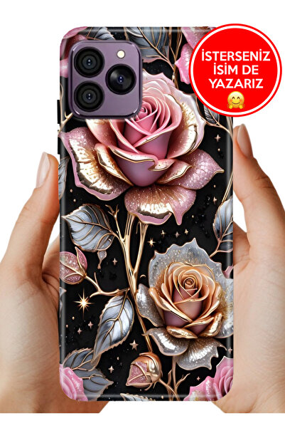 HİKİNG A41 Kılıf Gold Gül