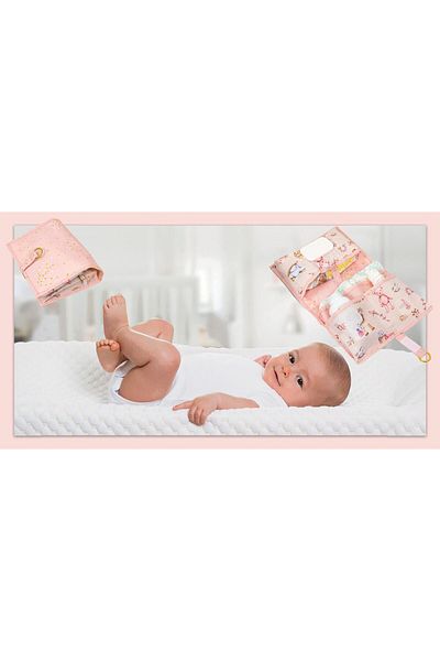 vipgross Newborn Diaper Changing, Baby Care Set Organizer, Diaper Wet Wipes Organizer 06953