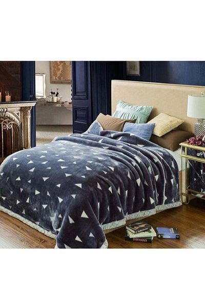Comfy SOFT & FLUFFY KOREAN KING SIZE BLANKET BLUE