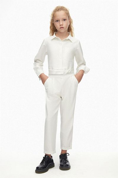nk kids Jachetă pentru fete Ecru-Gri 38309