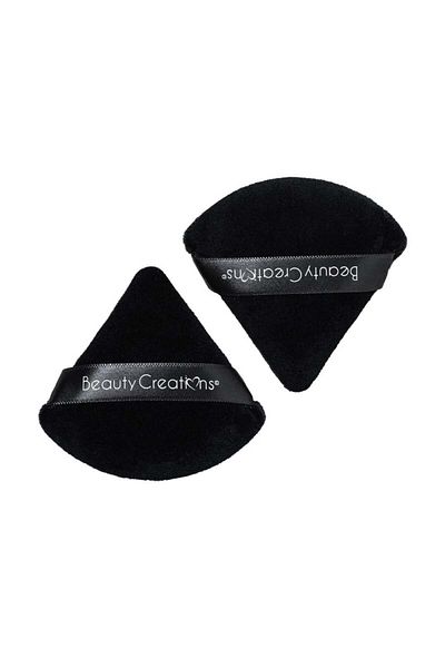 Beauty Creations Aplicator pentru pudră Beauty Creations Set Puff Puff 2 Piece Traingle Blender Black