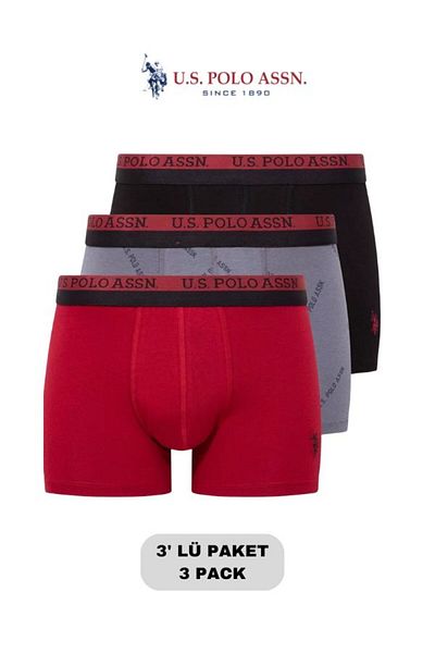 U.S. Polo Assn. Male, Licensed, Uspa, 3 Boxer Set (Boxed)