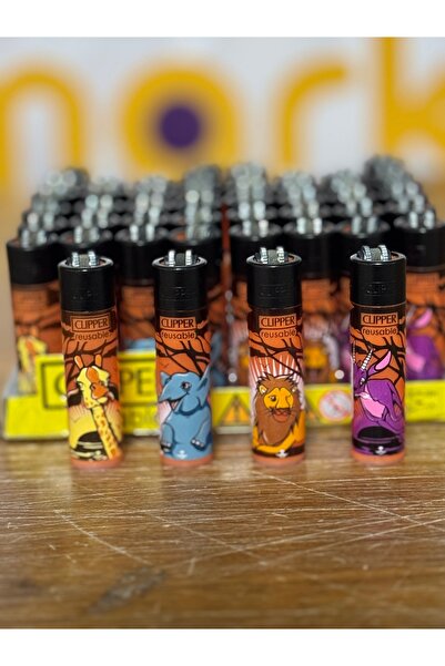 Clipper Koleksiyonculara özel seri çakmak hayvanlar serisi 4 adet