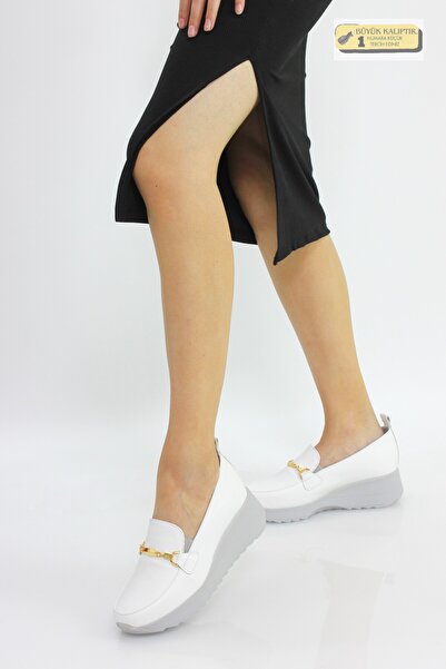 Mammamia Kadın Hakiki Deri Ortopedik Dolgu Topuk Günlük Ayakkabı M26YA7266