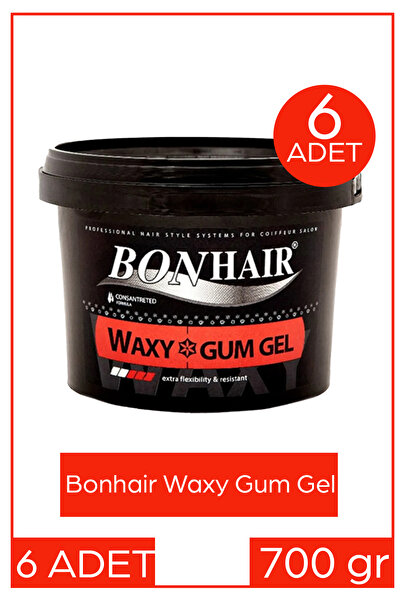 Bonhair Waxy Gum Gel 700 ml 6 Adet