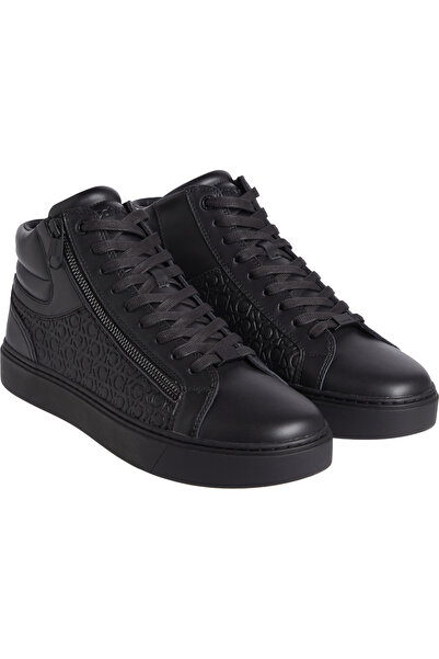 Calvin Klein High Top Lace up W/ Zip Mono