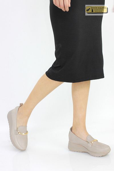 Mammamia Women's Genuine Leather Orthopedic Wedge Heel Casual Shoes M26Ya7266