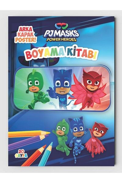 ZNC Pijamaskeliler Coloring Book for Children (20 Full Pages Illustrated Coloring Book)