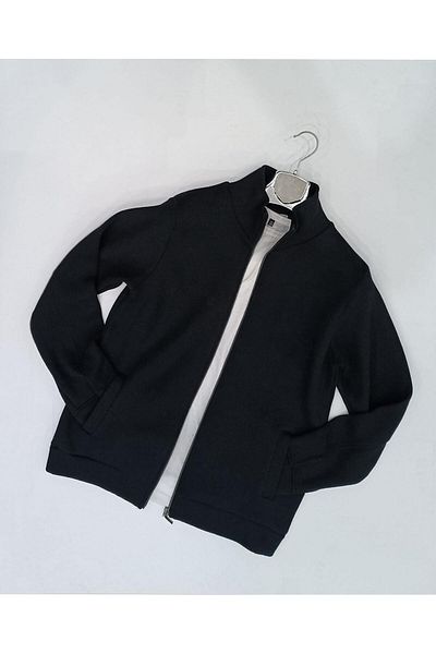 CLASSİCS MEN Ανδρικό πλεκτό μπουφάν Baros Slim Fit με φερμουάρ