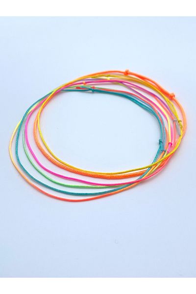 Concept HuBuTU Minimal Gradient Highlighter Rope Anklet Set